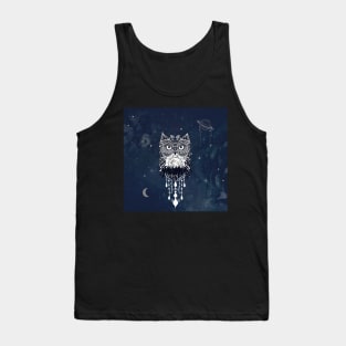 The celtic owl with rocks and trees Tank Top